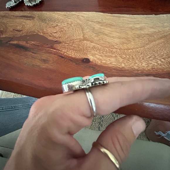 Navajo Turquoise Ring Sterling silver size 6 - Picture 6 of 6